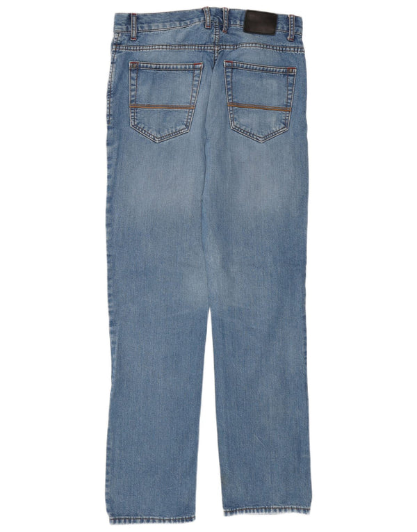 Marks & Spencer Mens Blue Harbour Tapered Jeans W32 L31 Blue Cotton