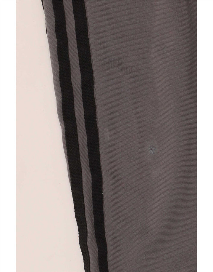 Adidas Boys Tracksuit Trousers Joggers 13-14 Years Grey Polyester