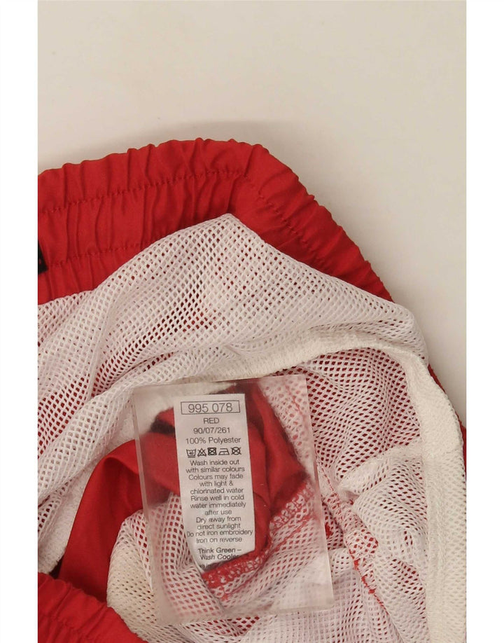 M&Co Mens Swimming Shorts Medium Red Polyester