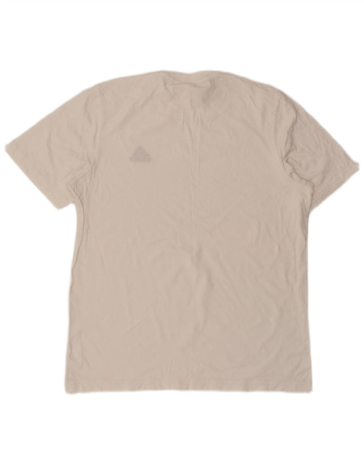 Adidas Mens T-Shirt Top Medium White Cotton