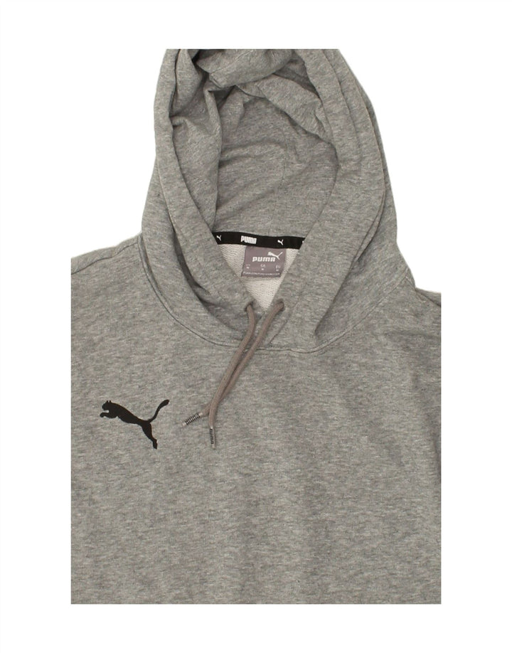 PUMA Mens Hoodie Jumper Medium Grey Cotton Vintage Puma and Second-Hand Puma from Messina Hembry 
