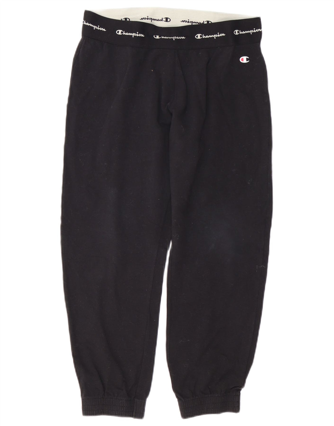 CHAMPION Womens Graphic Tracksuit Trousers Joggers UK 14 Medium  Black