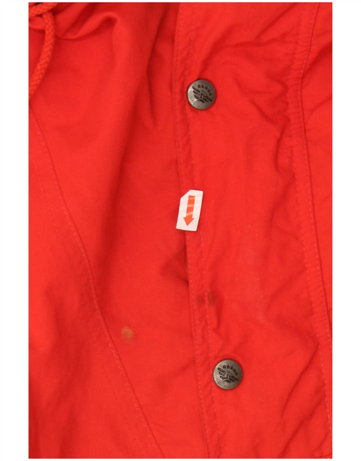 SCHAEFER Mens Gore-Tex Hooded Anorak Jacket UK 44 2XL Red Polyamide