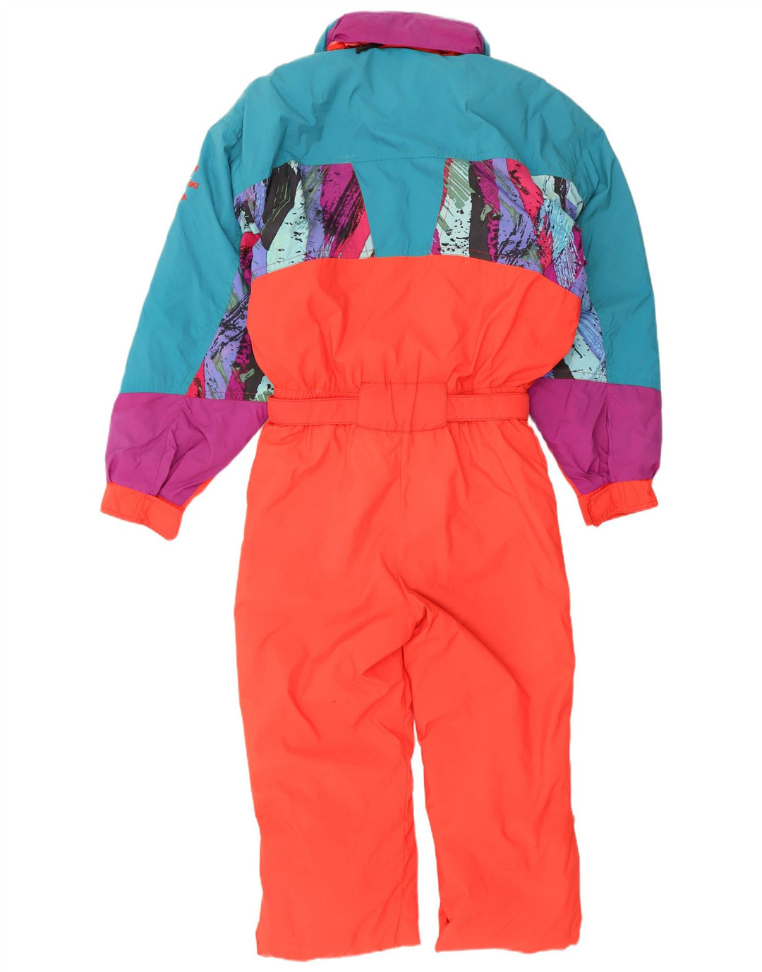 Fila Mens Ski Jumpsuit IT 48 Medium Red Colourblock Polyamide