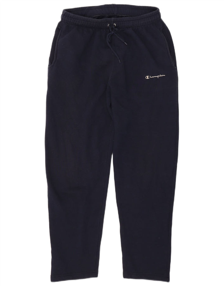 Champion Mens Tracksuit Trousers Medium Navy Blue Cotton