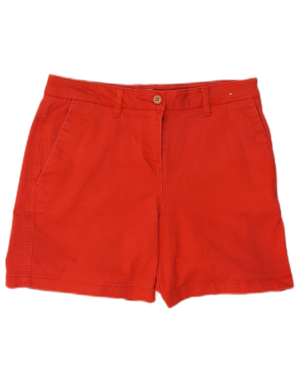 Joules Womens Chino Shorts UK 10 Small W30 Red Cotton