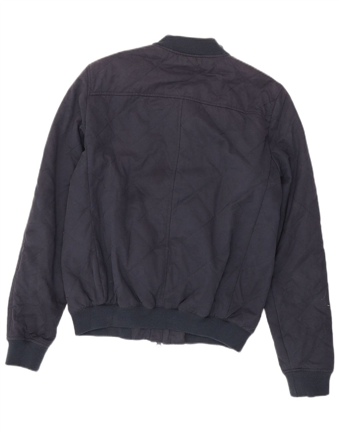 JACK WILLS Mens Bomber Jacket UK 36 Small Navy Blue Cotton