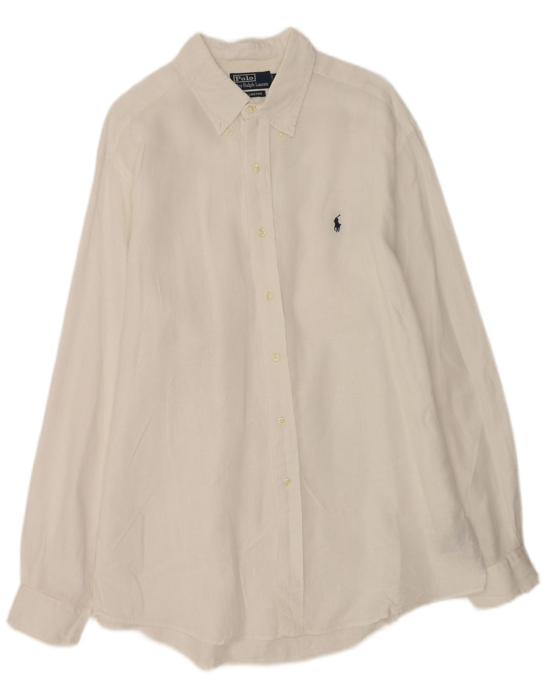 Polo Ralph Lauren Mens Ellington Shirt Large White Linen