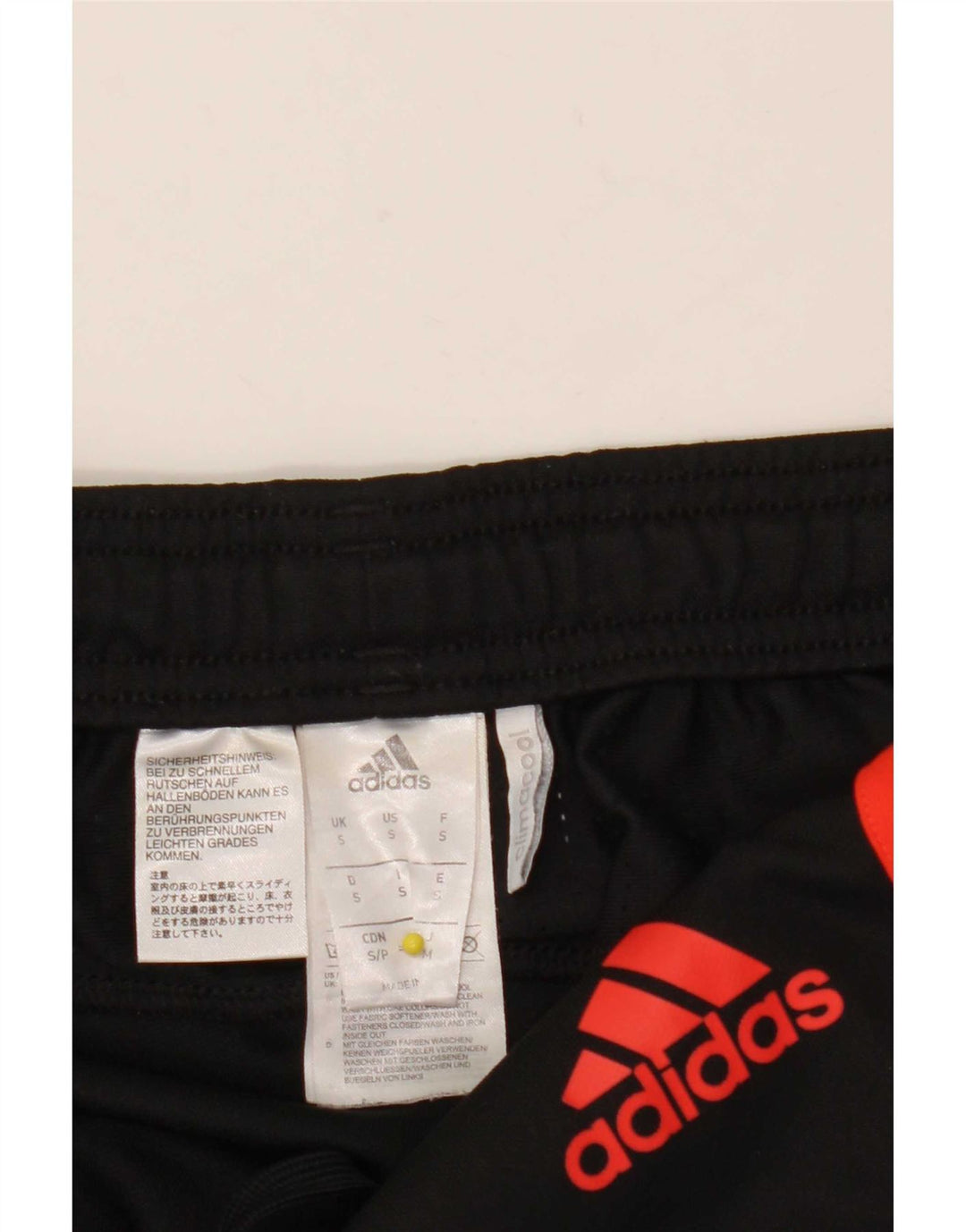 Adidas Mens Climacool Tracksuit Trousers Small Black Polyester