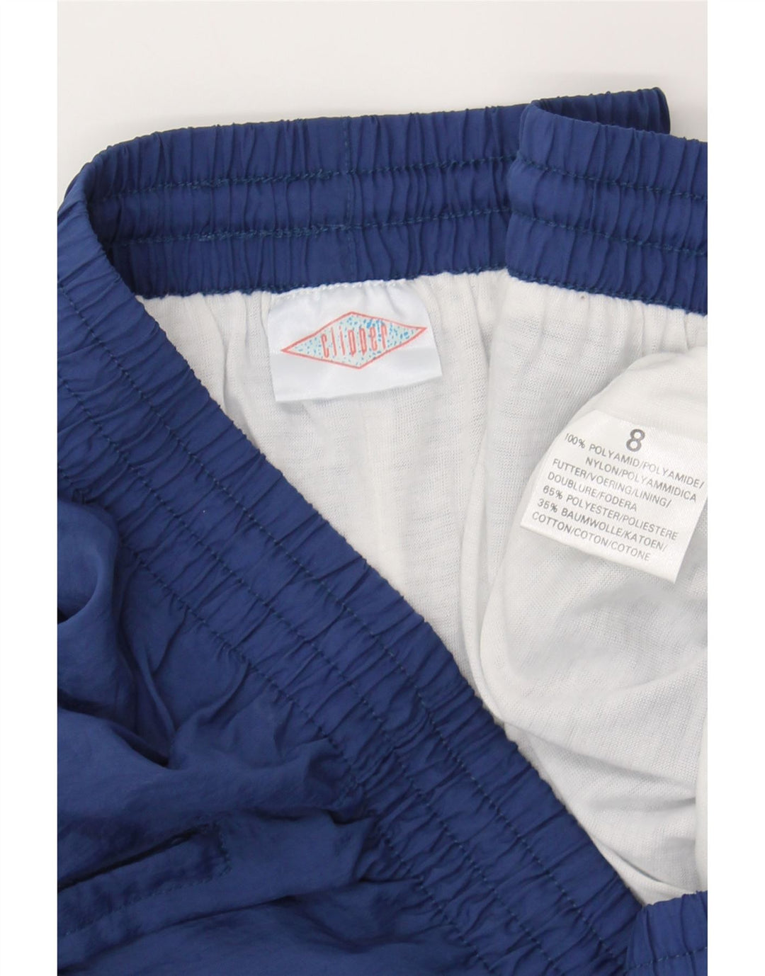 CLIPPER Mens Tracksuit Trousers Joggers Large  Navy Blue Polyamide Vintage Clipper and Second-Hand Clipper from Messina Hembry 
