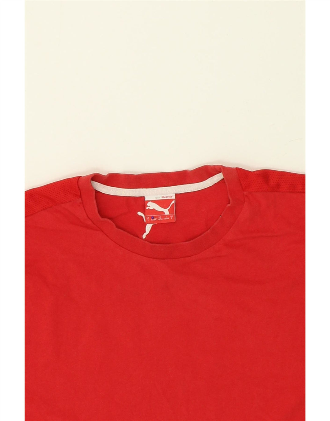 PUMA Mens Graphic T-Shirt Top Large Red Vintage Puma and Second-Hand Puma from Messina Hembry 