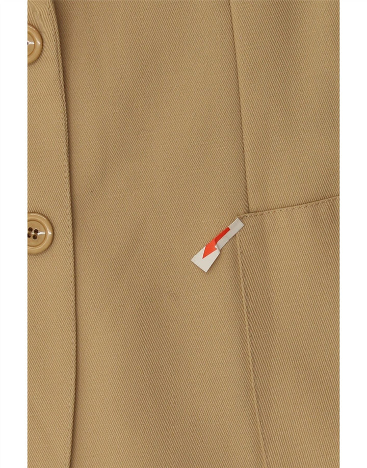 Vintage Womens 2 Button Blazer Jacket IT 42 Medium Beige