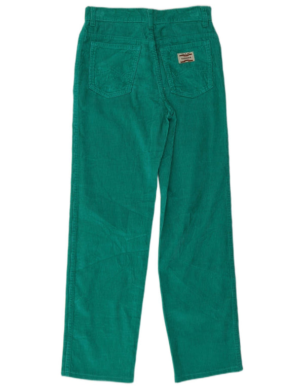 Carrera Girls Straight Corduroy Trousers 13-14 Years W24 L27 Green Cotton