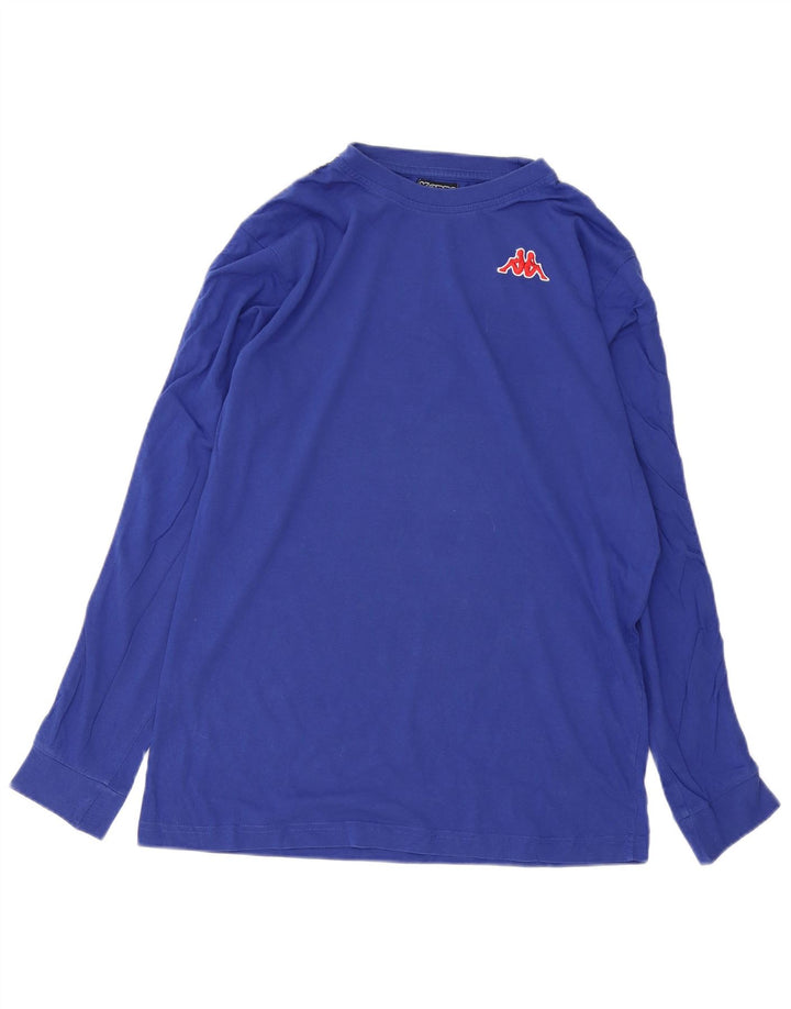 Kappa Mens Top Long Sleeve Medium Blue Cotton