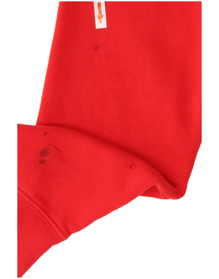 Nike Mens Hoodie Jumper Small Red Cotton