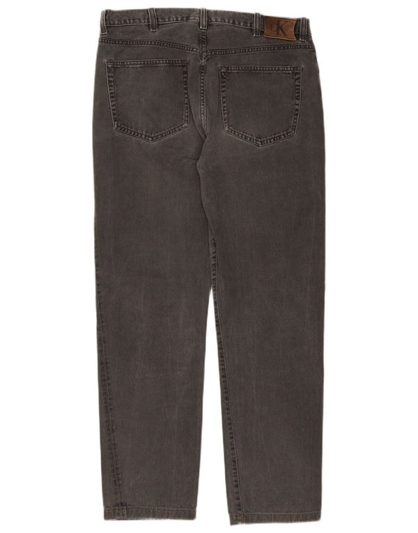 Calvin Klein Mens Straight Jeans W34 L30 Grey