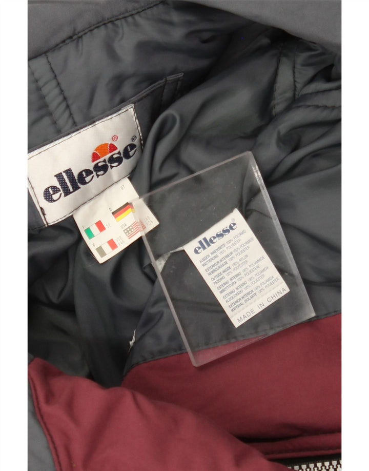 ELLESSE Mens Ski Jumpsuit IT 52 XL  Burgundy Colourblock Polyamide