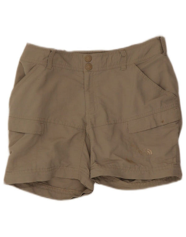The North Face Womens Cargo Shorts US 6 Medium W25 Khaki Nylon