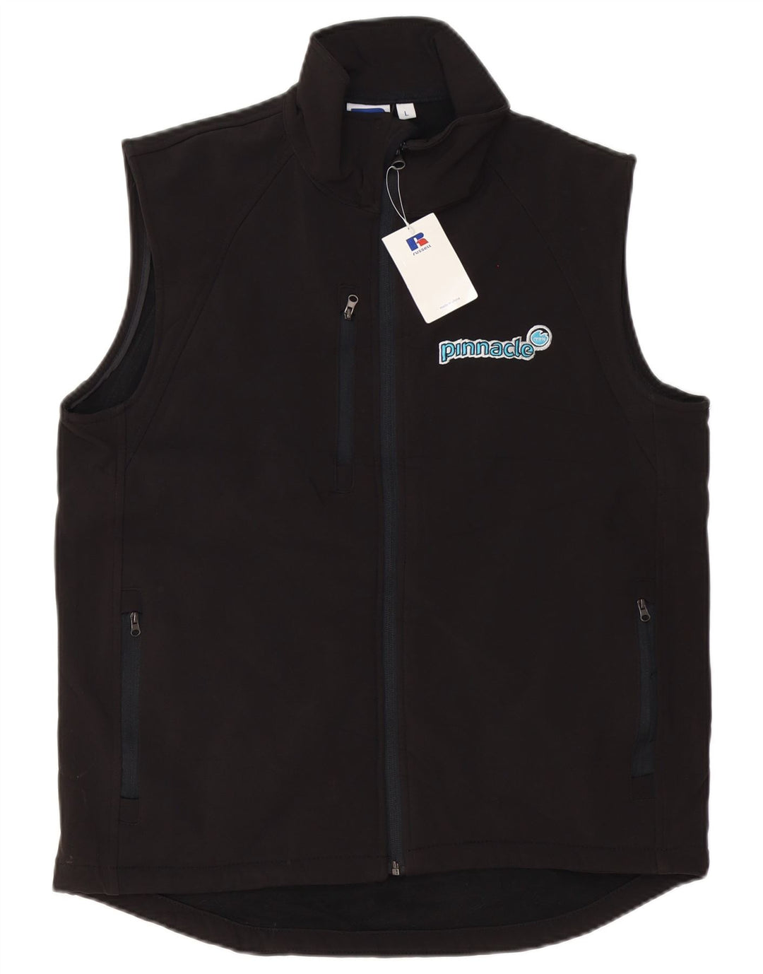 Russell Athletic Mens Graphic Tracksuit Top Jacket Large Black