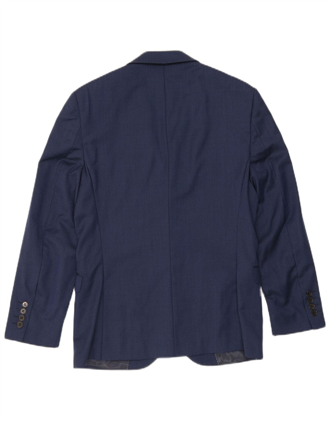 DKNY Mens 2 Button Blazer Jacket EU 48 Medium Navy Blue Wool