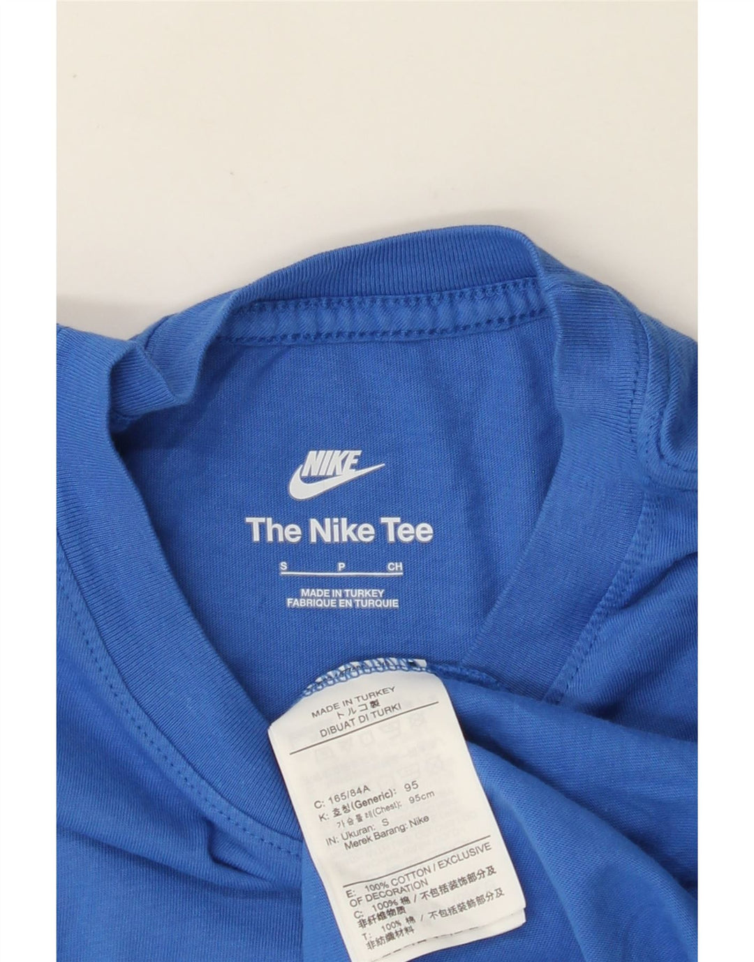 NIKE Mens Graphic T-Shirt Top Small Blue Cotton