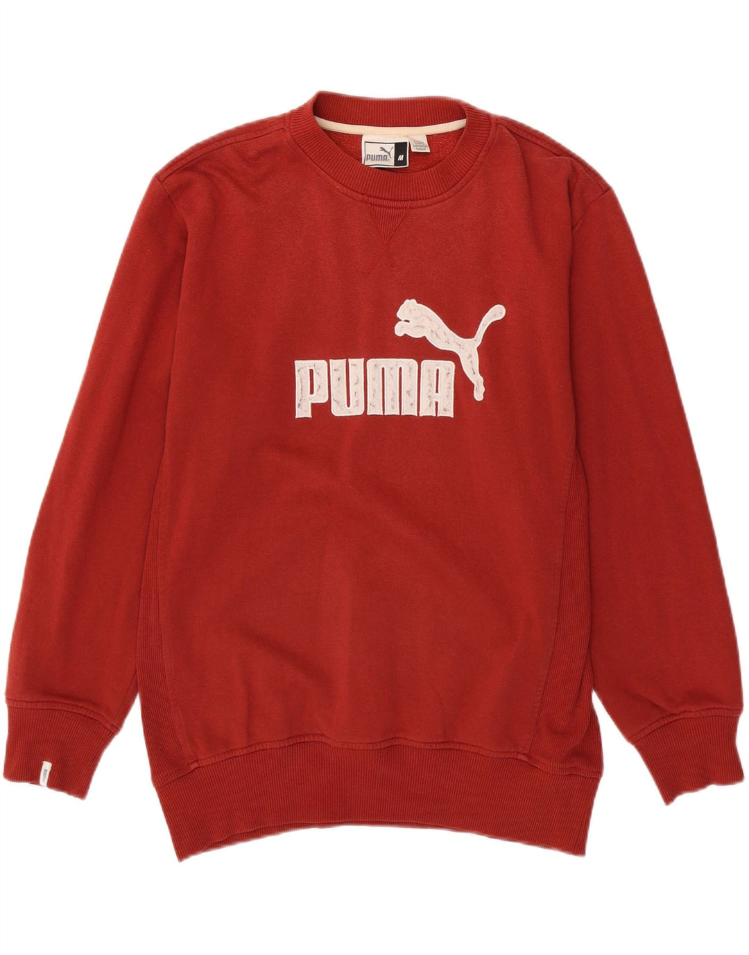 PUMA Mens Graphic Sweatshirt Jumper Medium Red