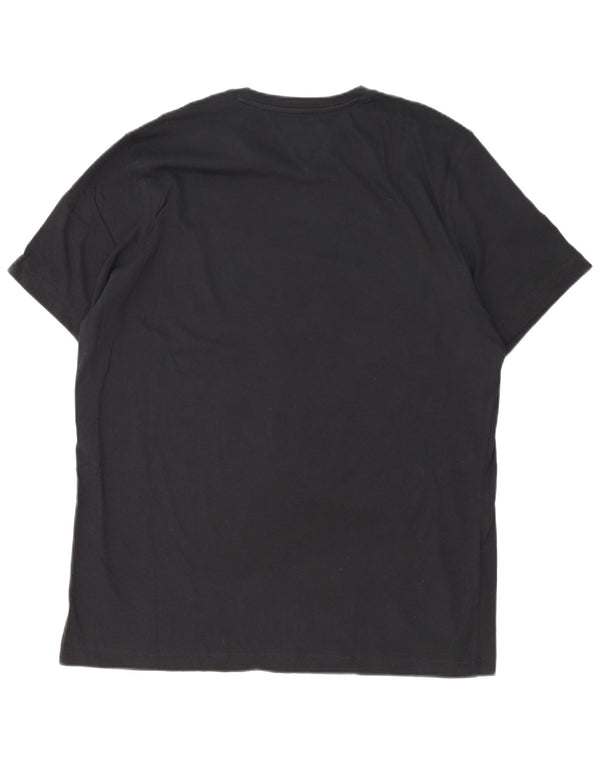 Tommy Hilfiger Mens T-Shirt Top 2XL Black Cotton