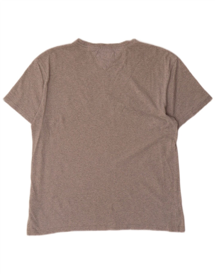 TOMMY HILFIGER Womens Regular Fit Graphic T-Shirt Top UK 14 Medium Grey