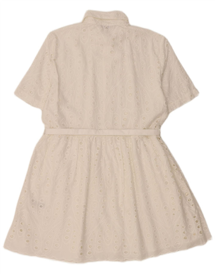 Zara Womens Shirt Dress UK 14 Medium White