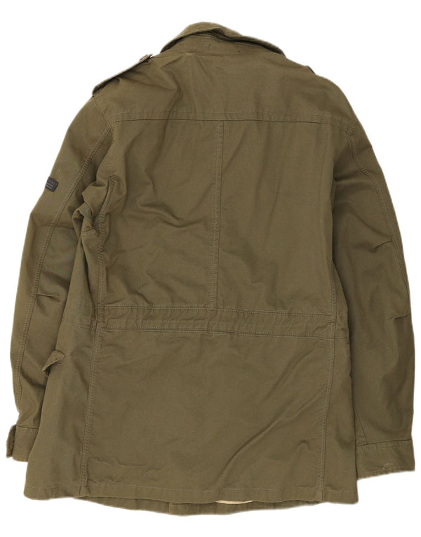 Marc O'Polo Mens Military Jacket UK 36 Small Green Army