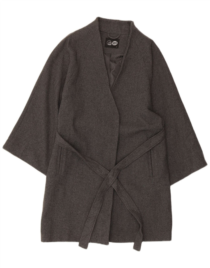 CHEAP MONDAY Womens Overcoat UK 10 Small Grey Acrylic