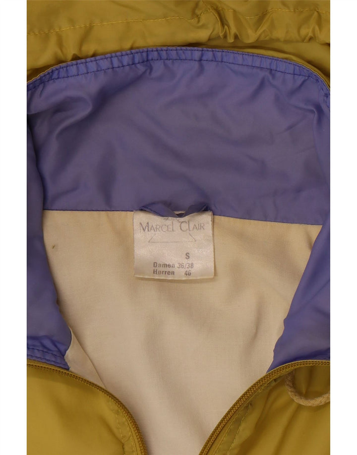 Marcel Clair Mens Hooded Rain Jacket EU 46 Small Multicoloured Colourblock