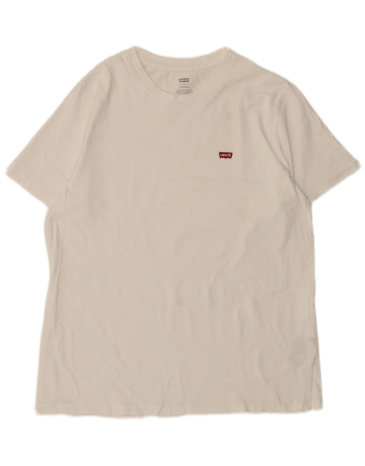 Levi's Mens Standard T-Shirt Top Large White Cotton
