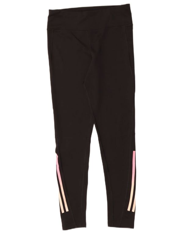 Adidas Girls Aeroready Leggings 14-15 Years Black Polyester