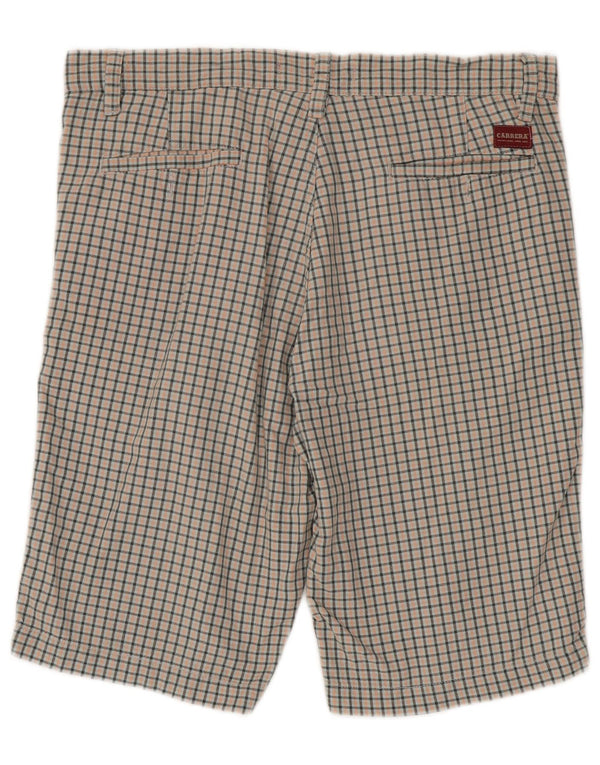Carrera Mens Chino Shorts IT 50 Large W34 Multicoloured Gingham Cotton