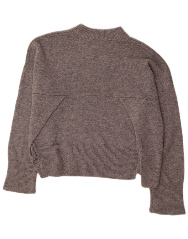 Whistles Womens Oversized Turtle Neck Jumper Sweater UK 10 Small Grey Wool
