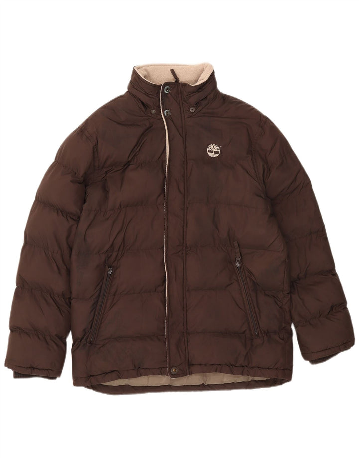 Timberland Boys Padded Jacket 13-14 Years Brown Polyester