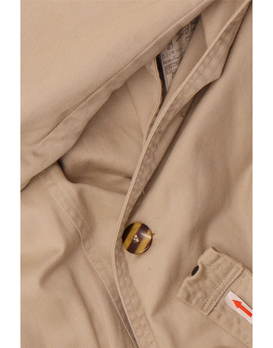 Vintage Mens Trench Coat UK 38 Medium Beige