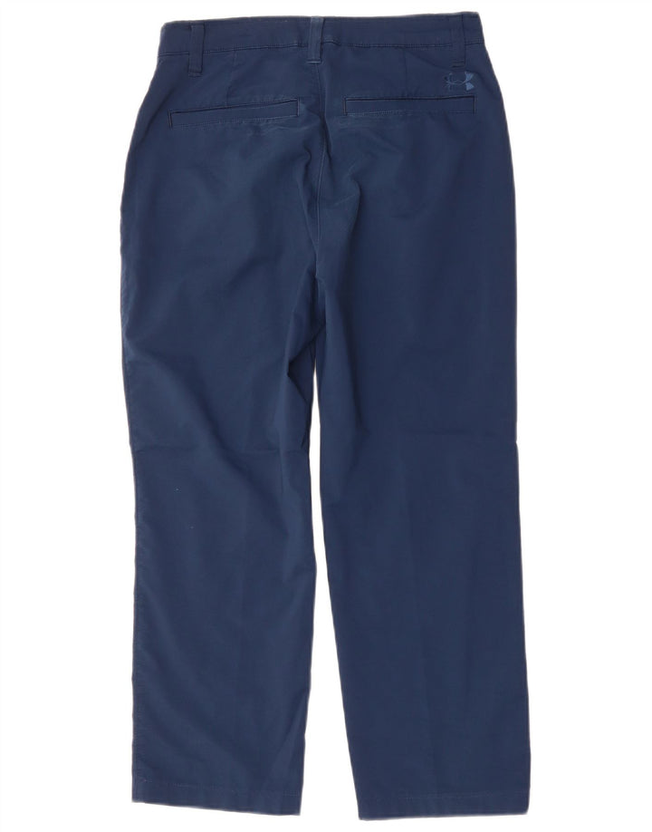 Under Armour Mens Straight Casual Trousers W30 L25 Navy Blue Polyester
