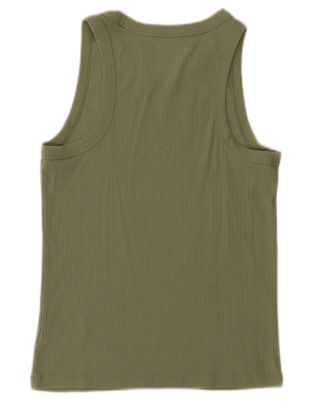 Gap Womens Vest Top UK 8 Small Khaki Cotton