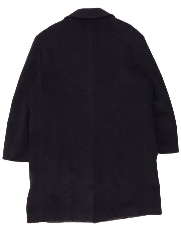 WELLINGTON Mens Overcoat UK 42 XL Navy Blue Wool