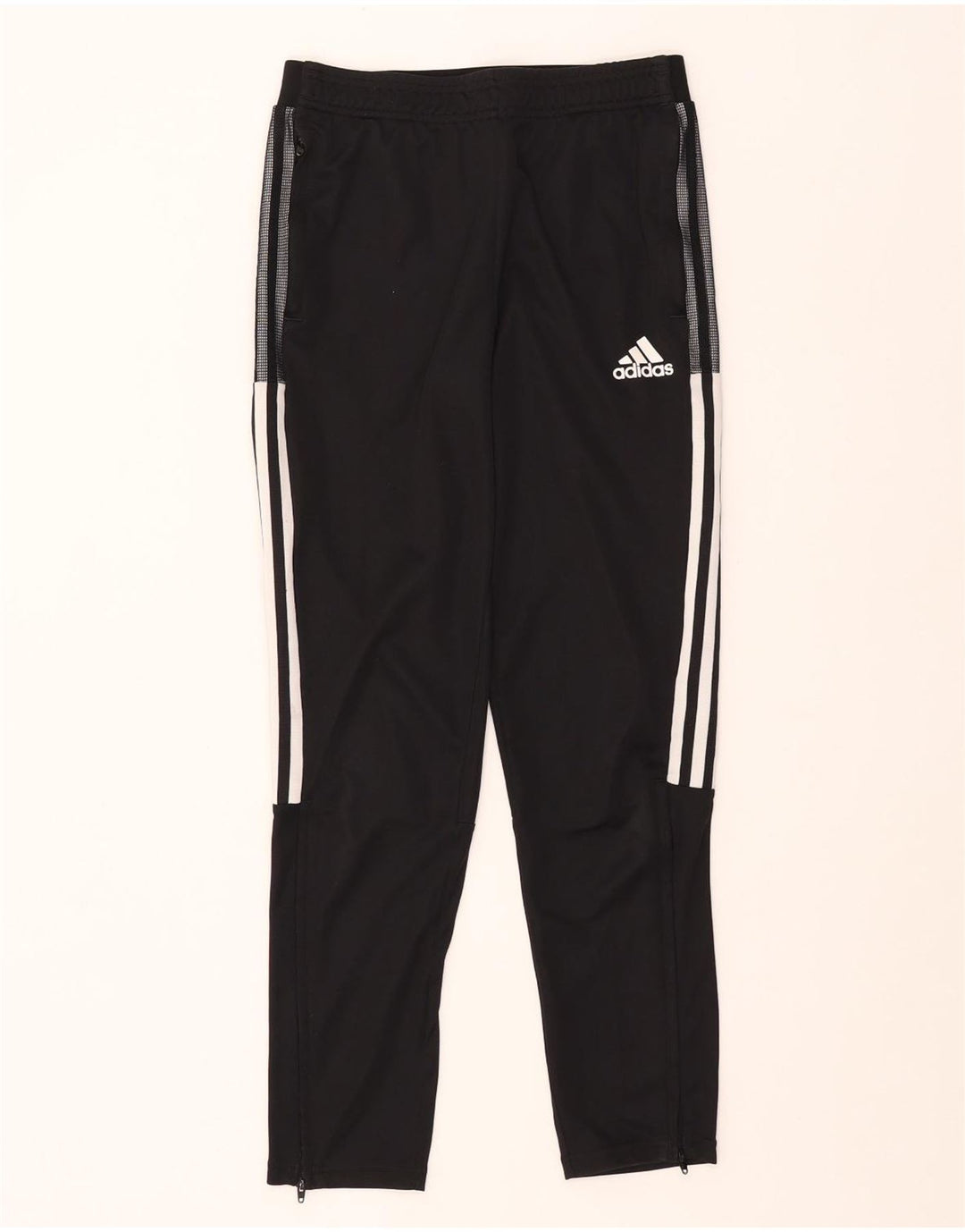 ADIDAS Boys Aeroready Tracksuit Trousers 13-14 Years  Black Polyester