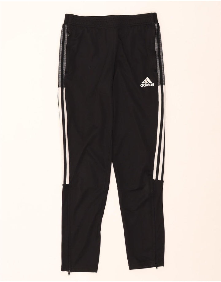 ADIDAS Boys Aeroready Tracksuit Trousers 13-14 Years  Black Polyester