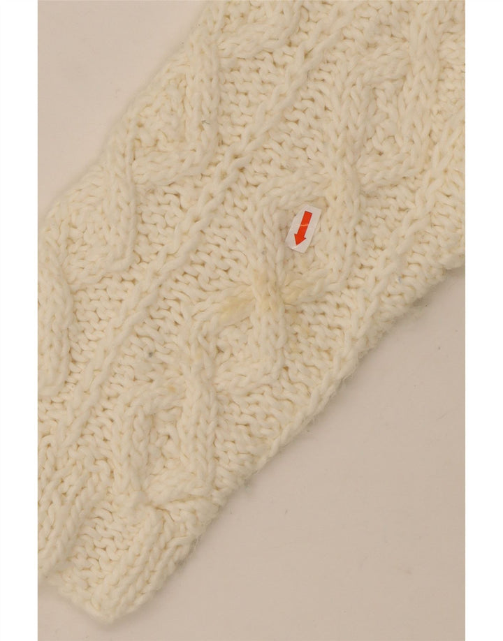 VINTAGE Womens Turtle Neck Jumper Sweater UK 16 Large Off White