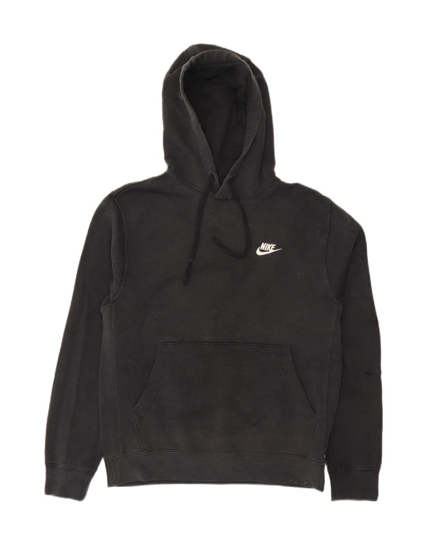 Nike Mens Hoodie Jumper Small Black Cotton