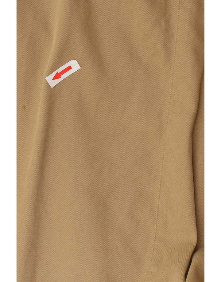 Vintage Womens Loose Fit Duffle Coat IT 42 Medium Beige Cotton