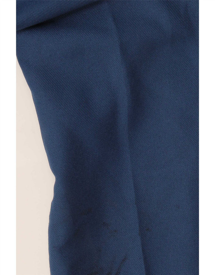Wrangler Mens Straight Casual Trousers W38 L34 Blue Polyester