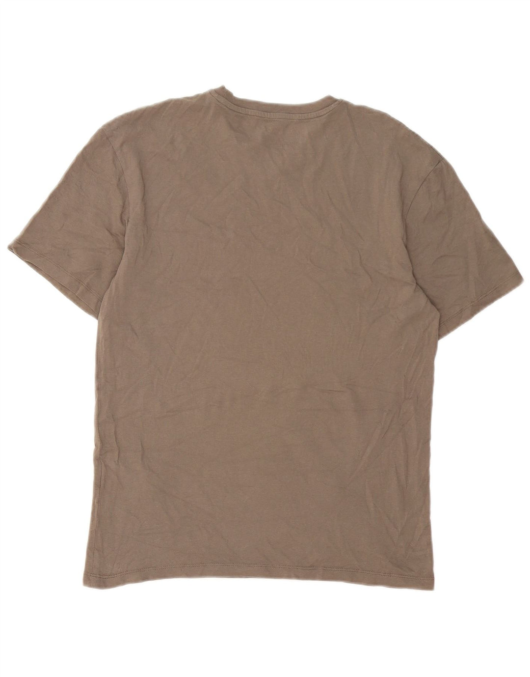 Jack & Jones Mens T-Shirt Top Medium Brown Cotton
