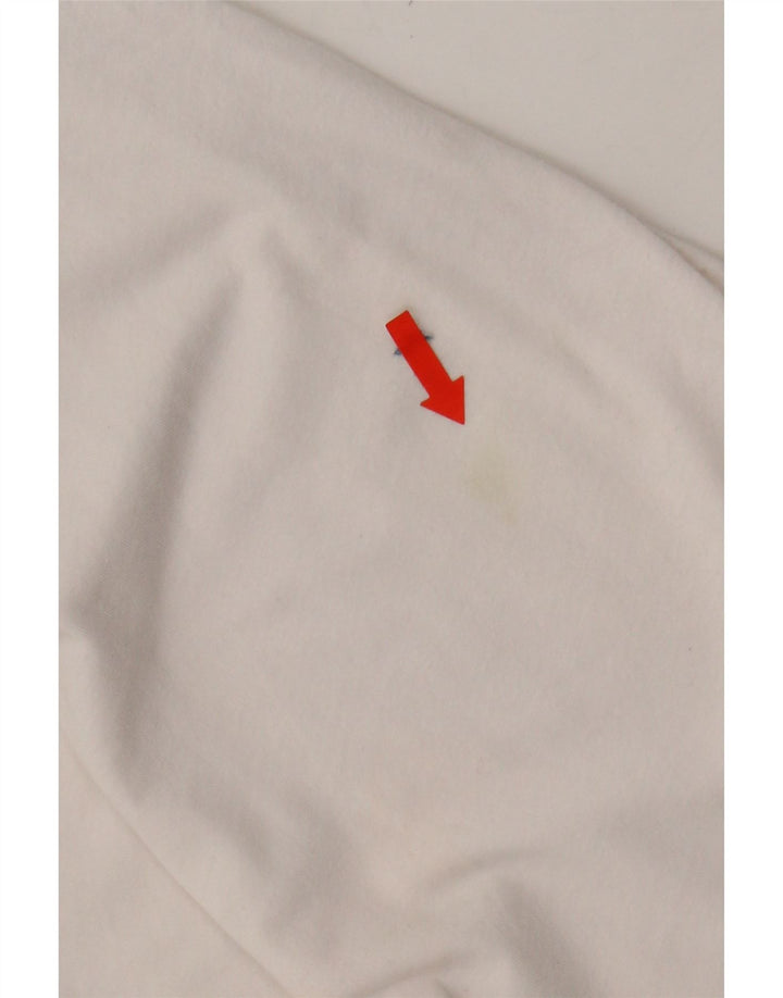 JACK WILLS Mens T-Shirt Top Medium White Colourblock Cotton Vintage Jack Wills and Second-Hand Jack Wills from Messina Hembry 