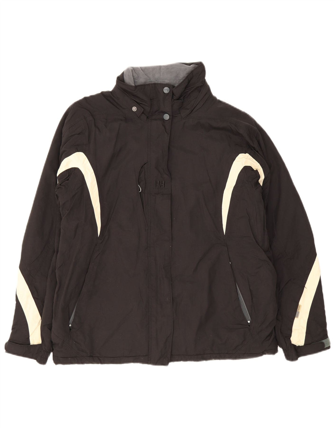 Helly Hansen Womens Windbreaker Jacket UK 38 Medium Black Colourblock Nylon